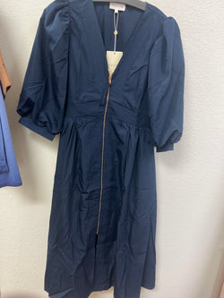 Entro navy zip dress