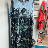 INoah blue multi sleeveless dress