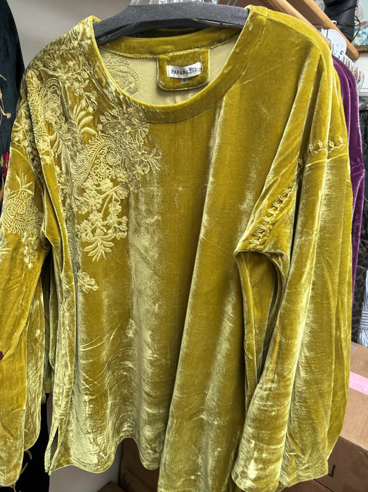 Paparazzi Pistachio Velvet Top