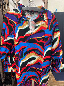 Boho Chic abstract multi top