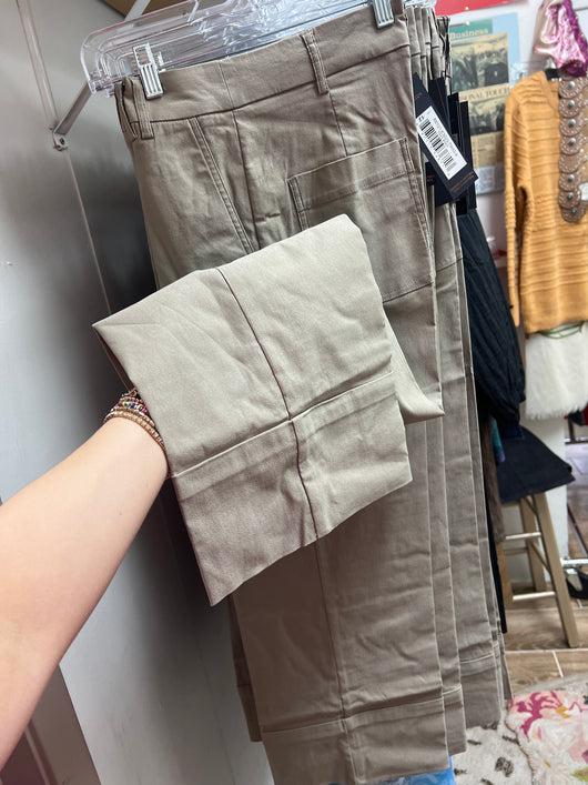 Renuar wide cuff twig pants