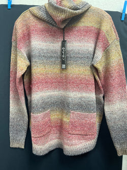 Charlie B multi sweater removable scarf