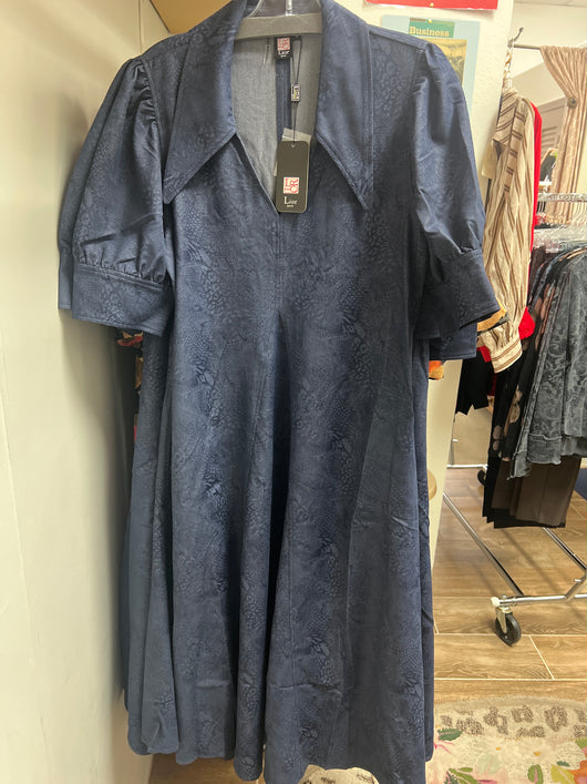 Lior navy maxi dress