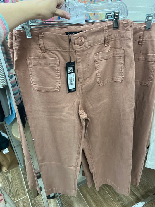 Renuar wide crop tencel mocha