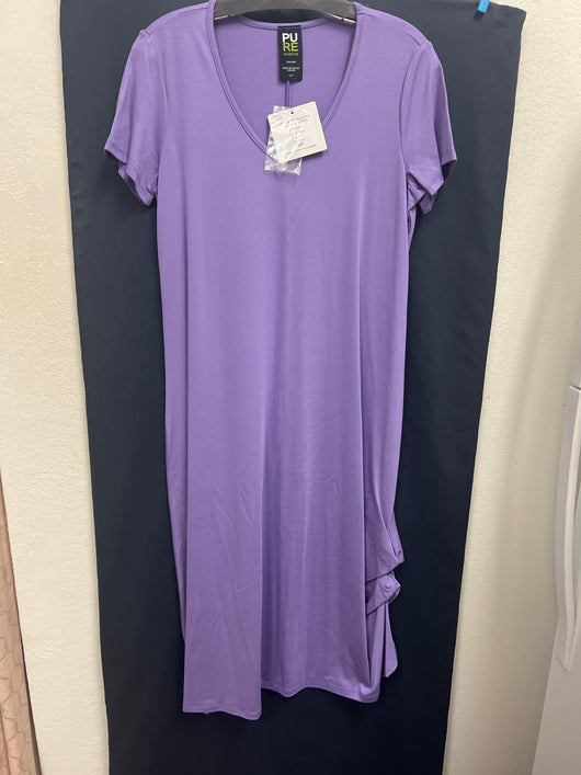 Pure s/s v neck dress lilac purple