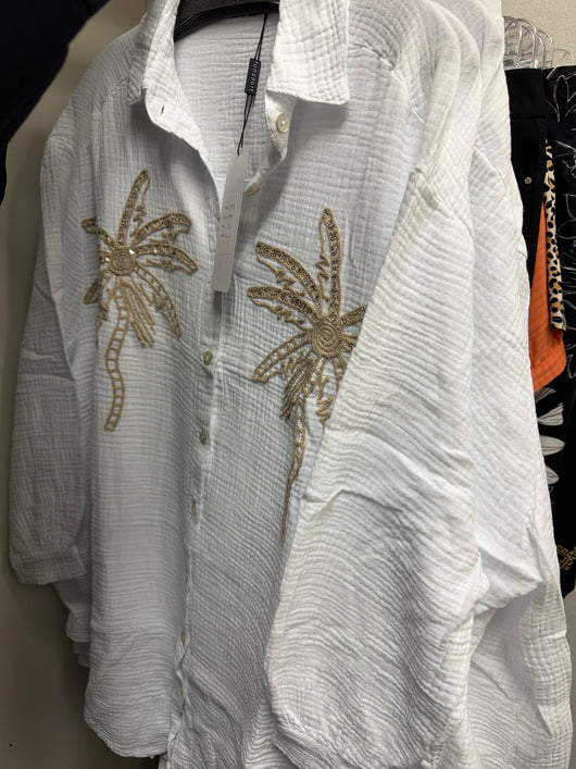 Funsport white palm tree tunic