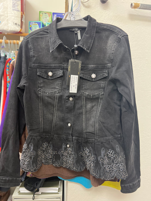 Orly charcoal denim jacket