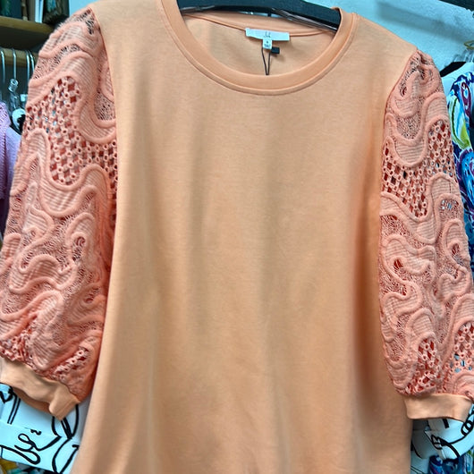 Joh peachy lace Ruth top