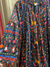 Briton Court black tigers maxi dress
