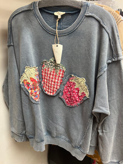 Easel blue strawberry top