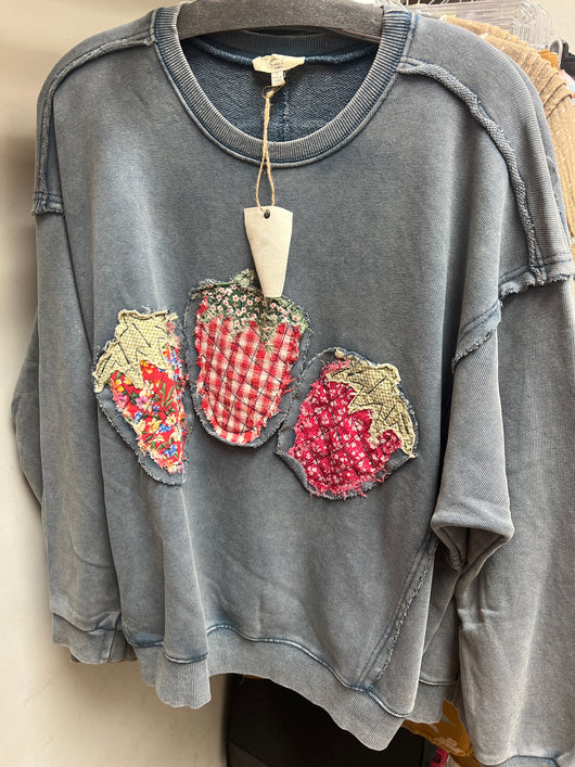 Easel blue strawberry top