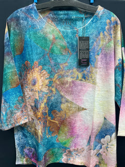 FDJ dandy print 3/4 top