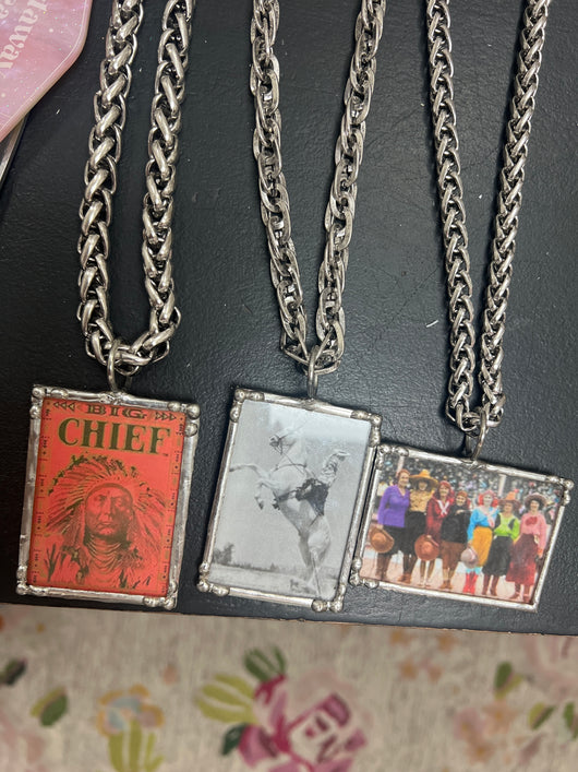 Graphic necklaces