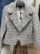 Charlie B tweed perfecto jacket