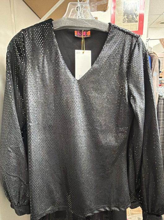 Isle Black Sequin Top