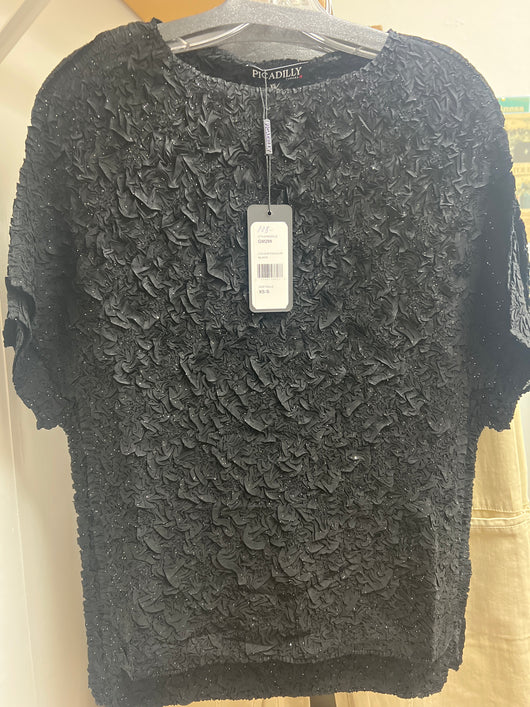 Picadilly black popcorn top