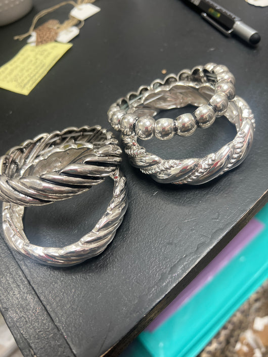 Silver bracelets