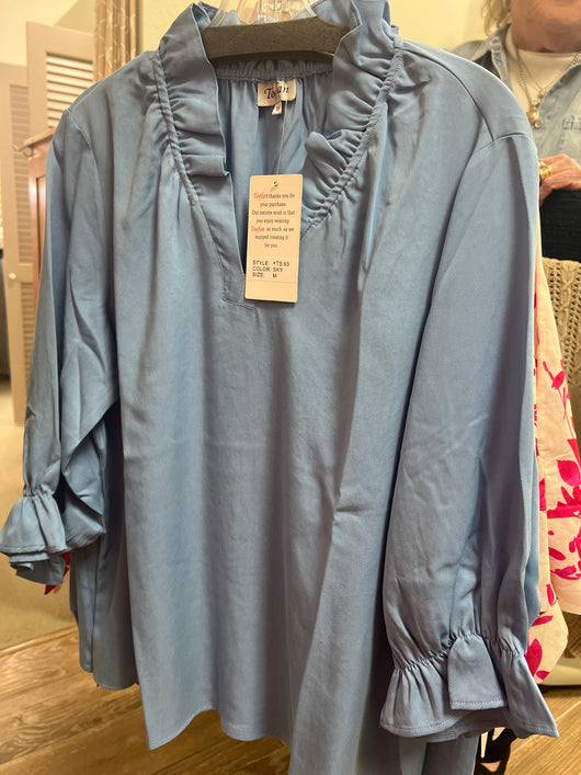 Toofan sky blue top