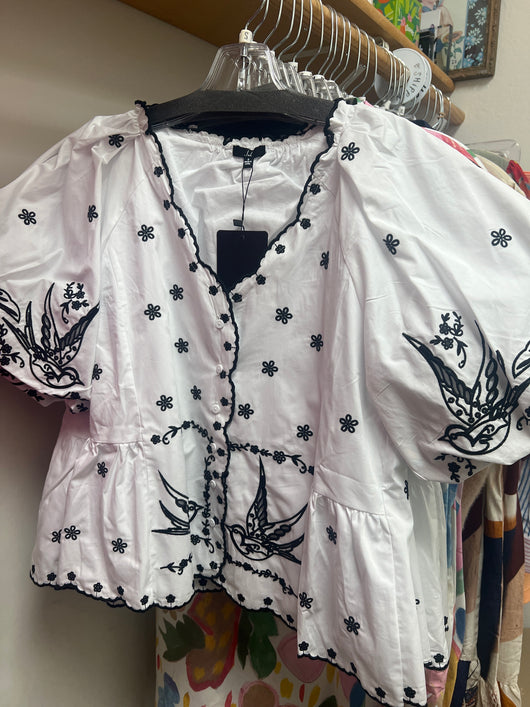 JOH white Juanita top