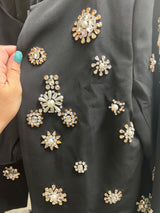 AZI jeweled crop jacket black