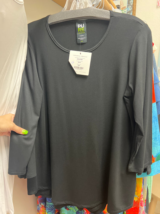 PURE 3/4 knit tunic black
