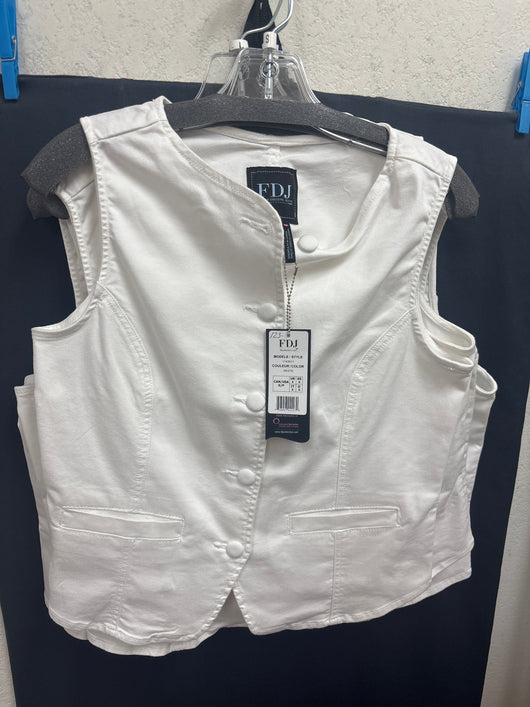 FDJ White Denim Vest