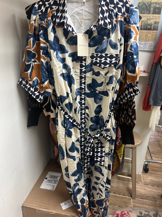 Entro blue multi dress