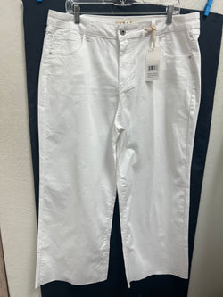 Charlie B wide leg jeans white