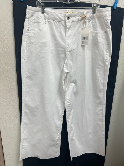 Charlie B wide leg jeans white