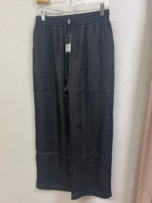 Lior black crinkle pants