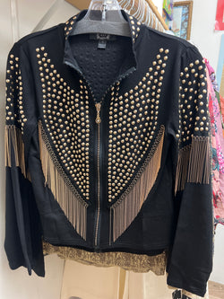 AZI black gold jacket