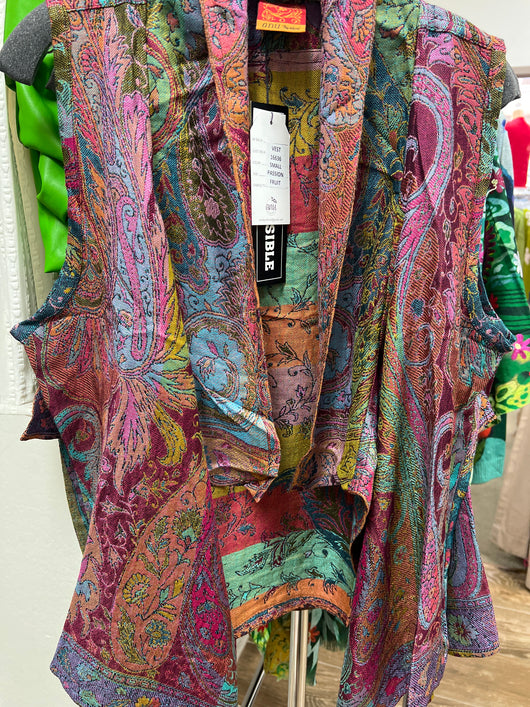 ANU passion fruit purple reversible vest