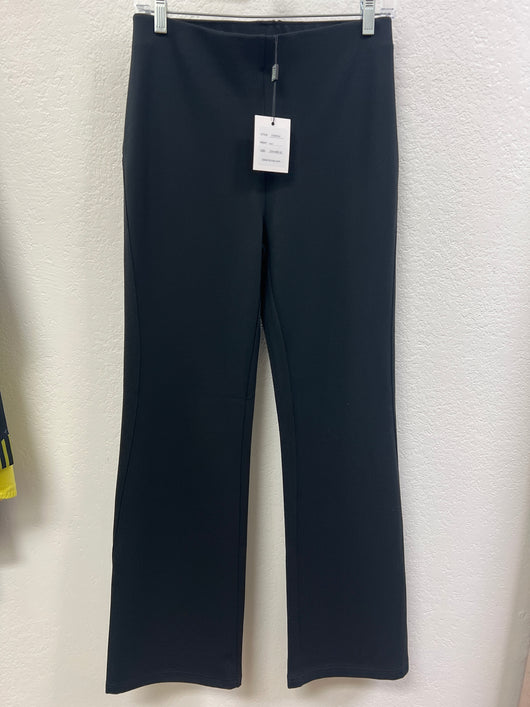 Lior black wide ponte knit pants