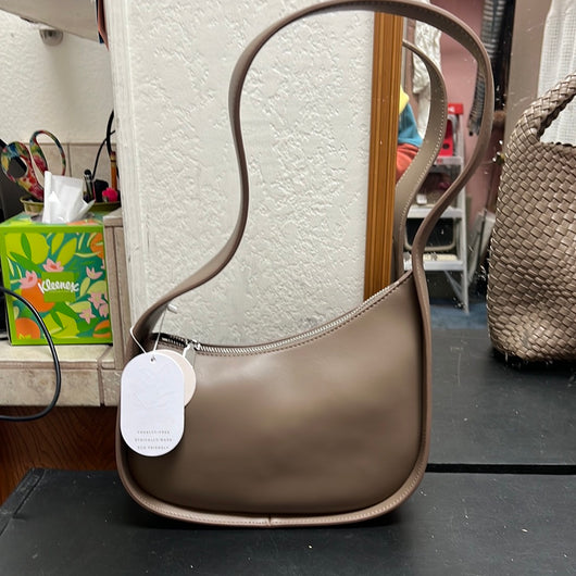 Melie Bianco taupe purse