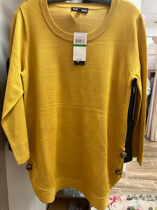 Ronnie Salloway crew neck sweater bright gold