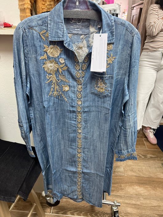 Caite chambray dress