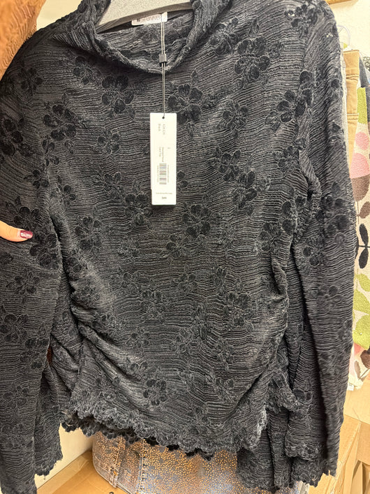 Spanner Black Floral Top