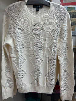 AZI winter white bling sweater
