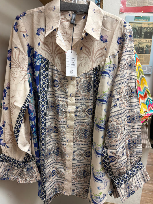 ANU long sleeve “Greece” tunic