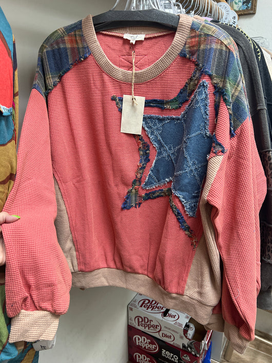 Easel coral star waffle top