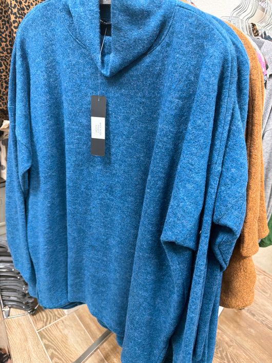 Nally & Millie blue long sleeve top