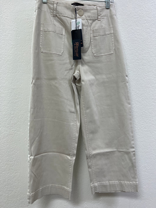 Renuar tencel wide leg crop oyster