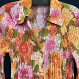 Sunny Leigh floral pleated blouse