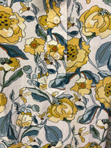 Lior yellow teal floral maxi dress