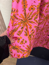 Tribal flamingo pink dress