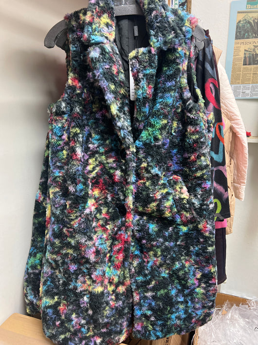 FunSport fuzzy long vest