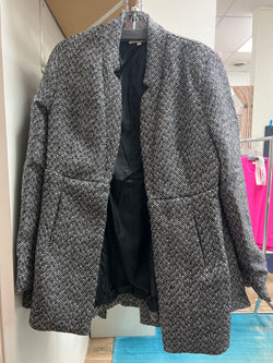 Entro black white tweed jacket