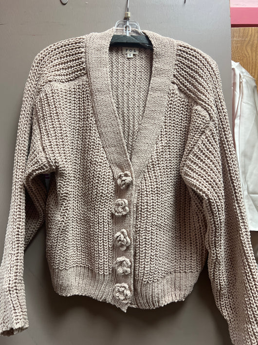 POL latte chunky cardigan