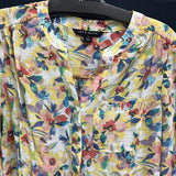 Zac & Rachel yellow multi floral blouse