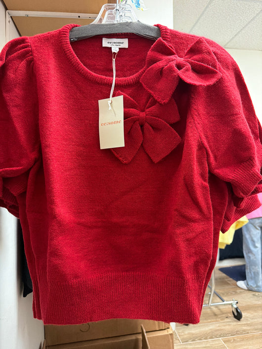 ee:some red bows sweater